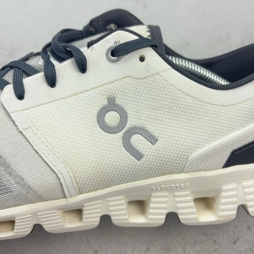 On Cloud Shoes Mens Size 13 White Cushioned CloudTec Mesh Running Sneakers
